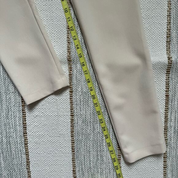 Zara Beige Cigarette Leg High Rise Trouser Pants Women’s Size XS Bloggers Fave - Picture 8 of 13